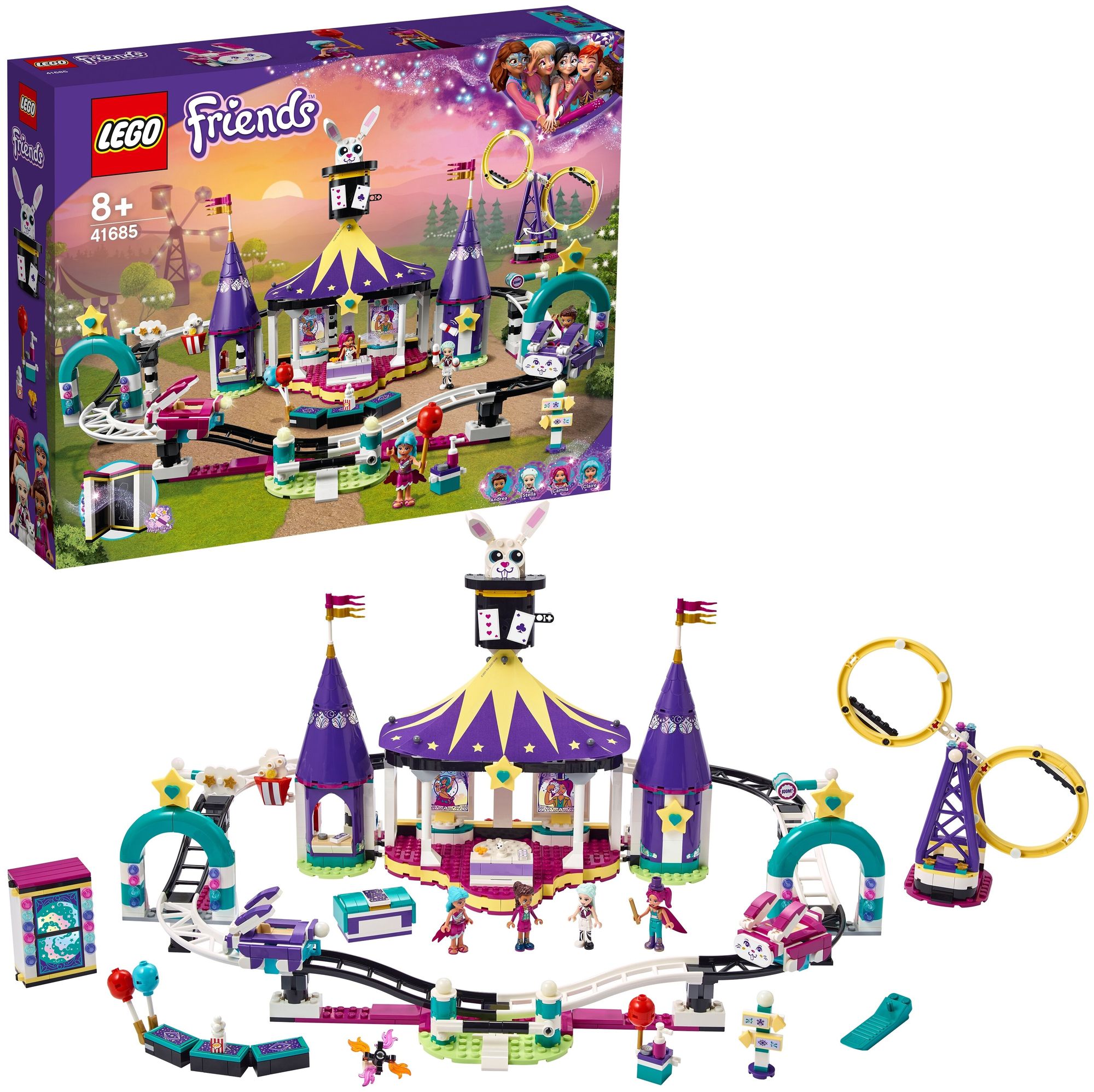 Конструктор LEGO 41685 Magical Funfair Roller Coaster lego lego friends американские горки на волшебной ярмарке