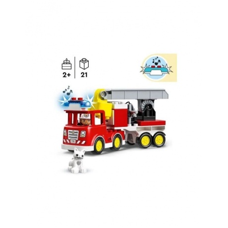LEGO. Конструктор 10969 &quot;Duplo Firetruck&quot; (Пожарная машина с мигалкой) - фото 7
