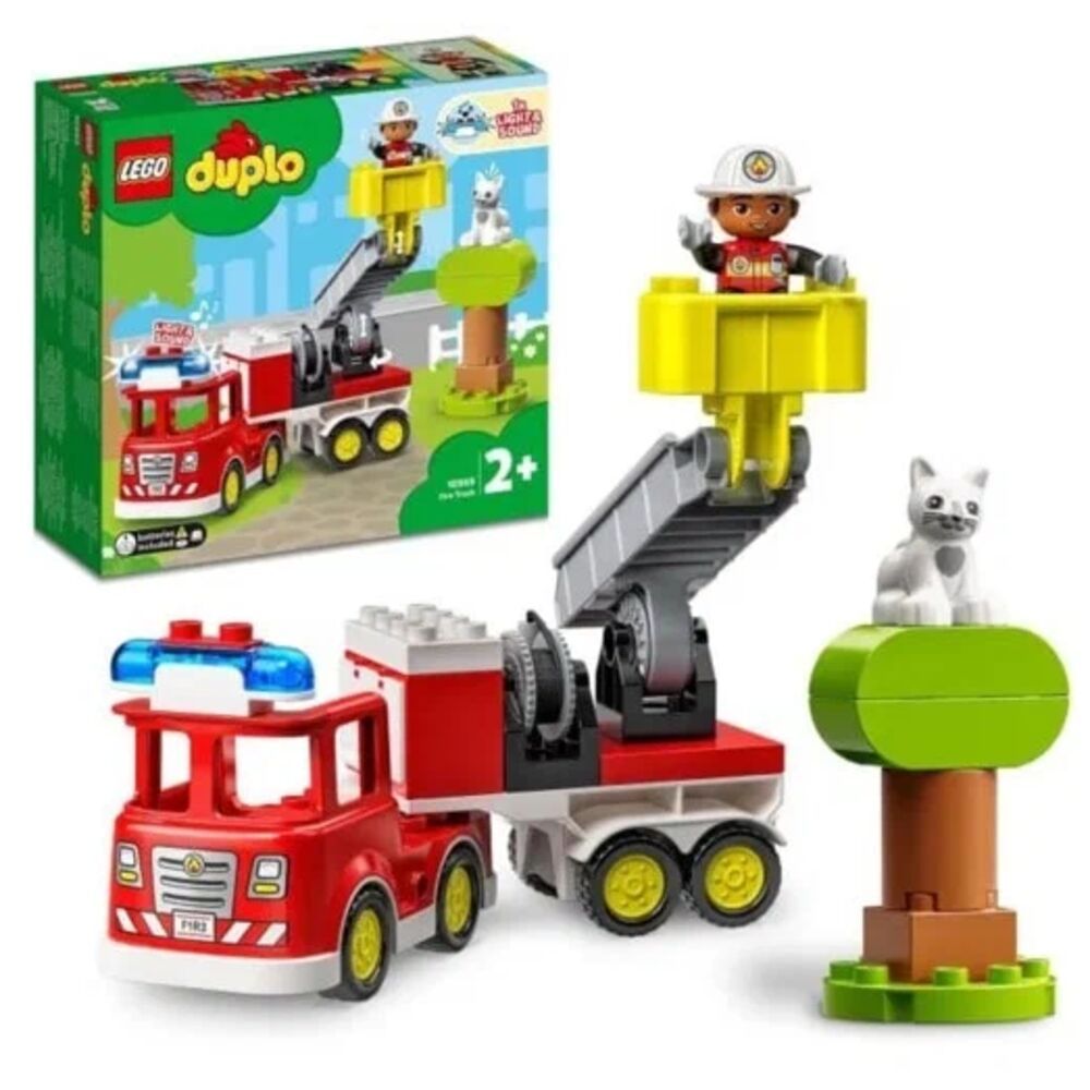LEGO. Конструктор 10969 Duplo Firetruck (Пожарная машина с мигалкой)