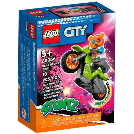 LEGO City Медвежий трюковый мотоцикл 60356 - фото 1