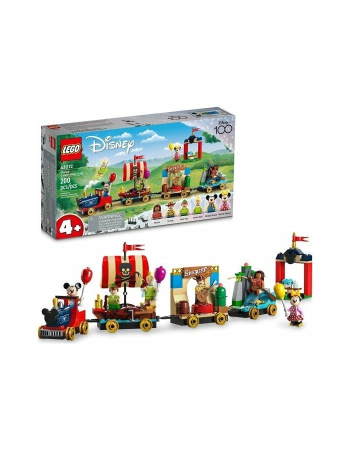 цена LEGO Disney Праздничный поезд Диснея 43212