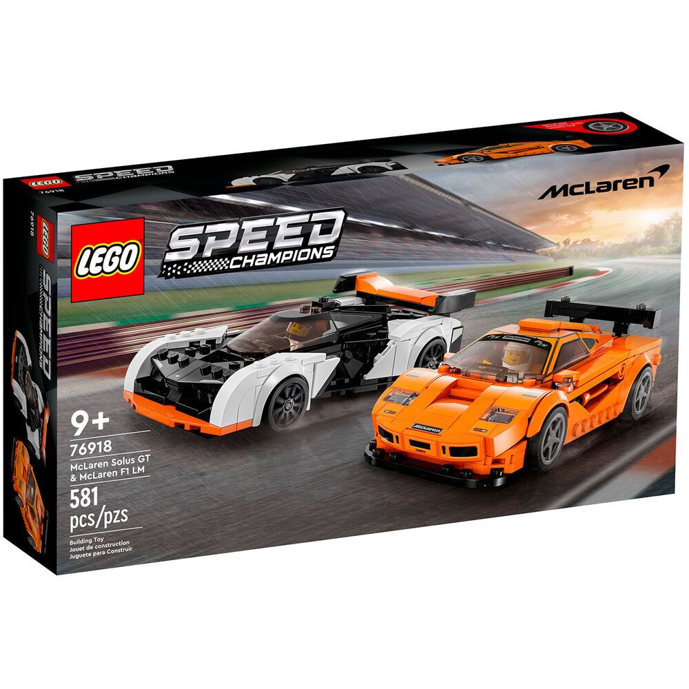 LEGO Speed Champions McLaren Solus GT и McLaren F1 LM 76918