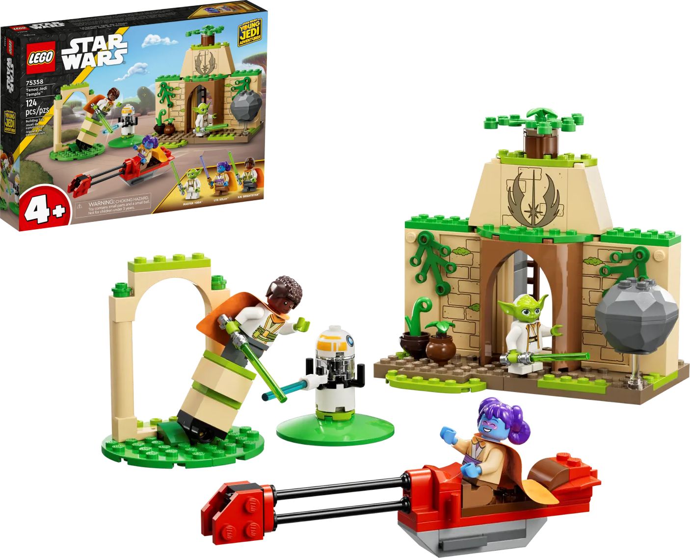 LEGO Star Wars Храм джедаев Тену 75358 конструктор lego holiday 5004468 пасхальная минифигурка