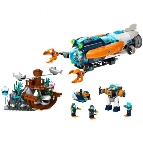 LEGO City Глубоководная исследовательская подводная лодка 60379 - фото 2