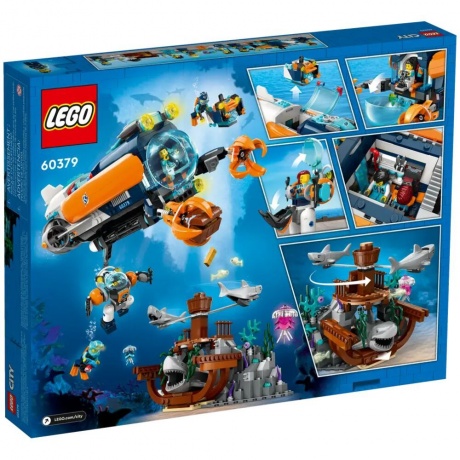 LEGO City Глубоководная исследовательская подводная лодка 60379 - фото 10