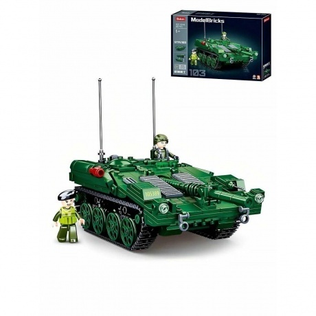 Конструктор "Танк" 692 детали в коробке