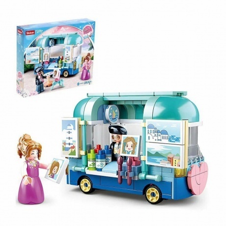 Конструктор "Розовая мечта.Художник" 184 детали в коробке