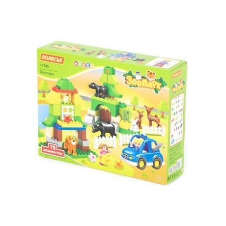 

Конструктор "Макси"-"Зоопарк" 78 деталей (в коробке)