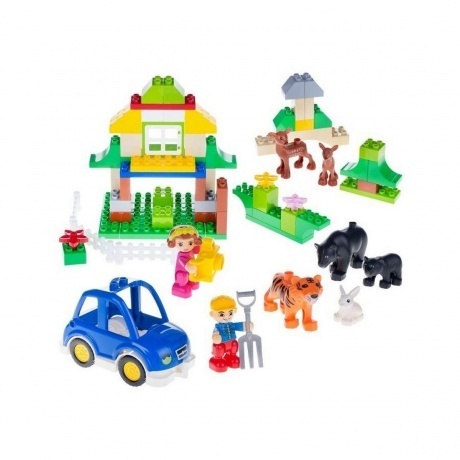 Конструктор "Макси"-"Зоопарк" 78 деталей (в коробке) - фото 2