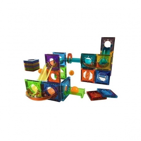 

Конструктор магнитный 40 деталей,7 шариков,наклейки (в контейнере)