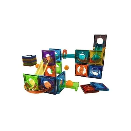 Конструктор магнитный 40 деталей,7 шариков,наклейки (в контейнер...