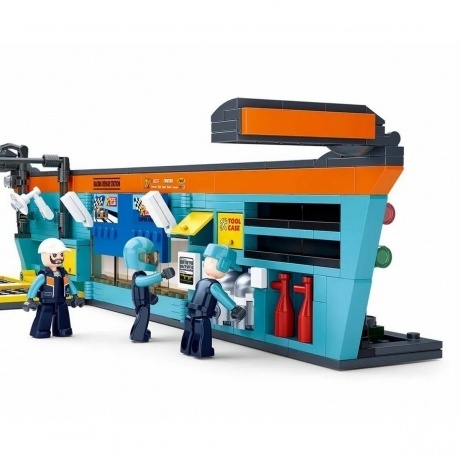 Конструктор "Автогонки.СТО" 555 деталей в коробке - фото 2