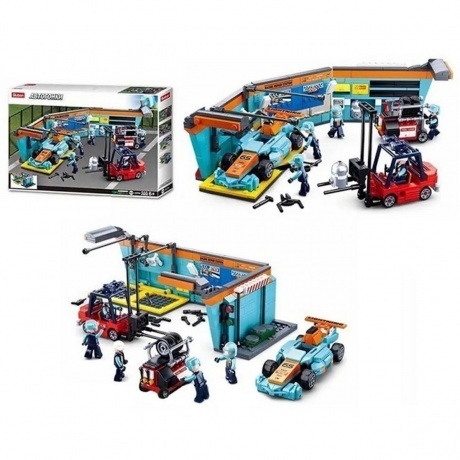 Конструктор "Автогонки.СТО" 555 деталей в коробке - фото 5