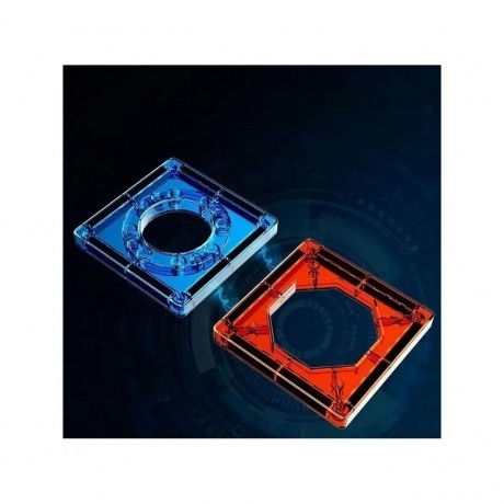 Конструктор магнитный 56 деталей,наклейки (в контейнере) - фото 9