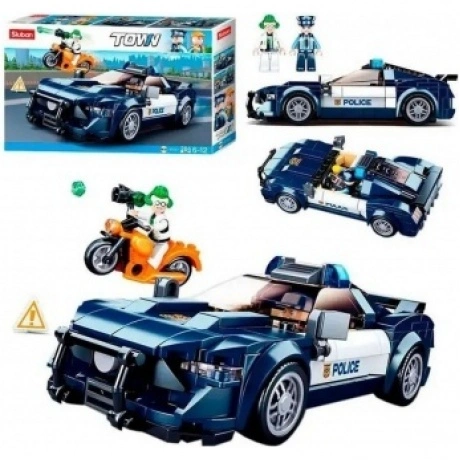 Конструктор "Город.Полицейская машина" 284 детали в коробке