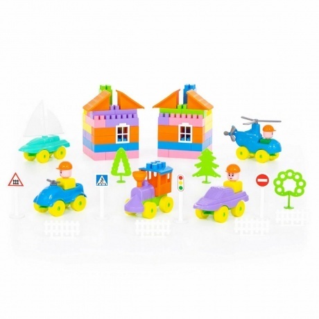 Конструктор "Строитель" 287 деталей (в пакете) - фото 4