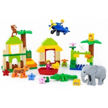 Конструктор "Макси"-"Зоопарк" 98 деталей (в коробке) - фото 3