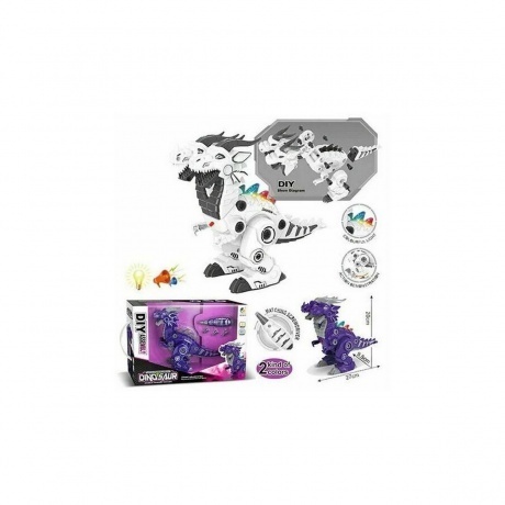 Конструктор "Двухглавый дракон" (свет,звук) в коробке с отвертко...