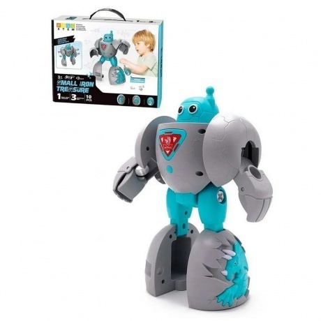 

Сборная игрушка-конструктор SMALL IRON TREASURE (звук) в кор обке 3 яйца,болты,инструкция