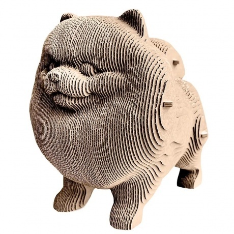 3D конструктор QBRIX Картонный Шпиц - фото 1