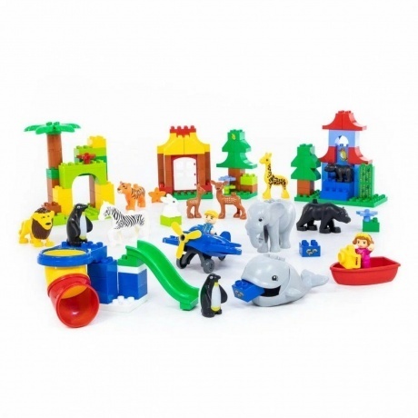 Конструктор &quot;Макси&quot;-&quot;Зоопарк&quot; 138 деталей (в коробке) - фото 2