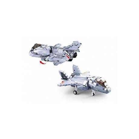 Конструктор &quot;Истребитель&quot; 926 деталей в коробке - фото 4