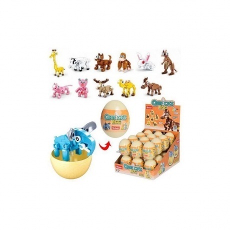 Конструктор "Млекопитающие" в яйце (24 штуки в дисплее) - фото 1