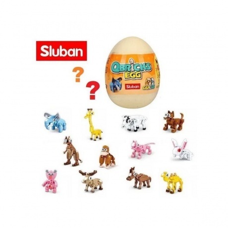 Конструктор "Млекопитающие" в яйце (24 штуки в дисплее) - фото 2