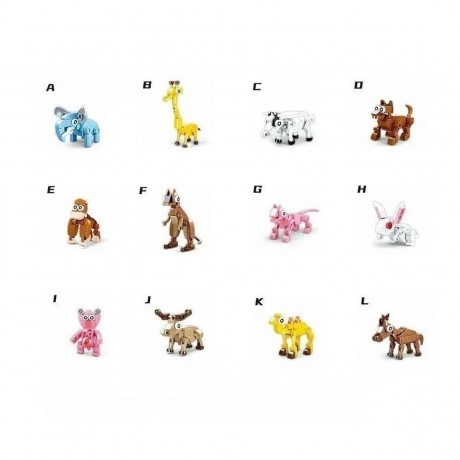 Конструктор "Млекопитающие" в яйце (24 штуки в дисплее) - фото 3