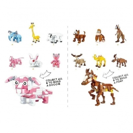 Конструктор "Млекопитающие" в яйце (24 штуки в дисплее) - фото 8