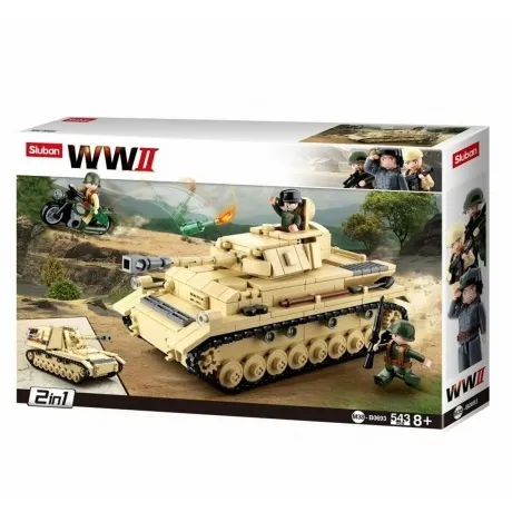 Конструктор "Танк 4" 543 детали в коробке