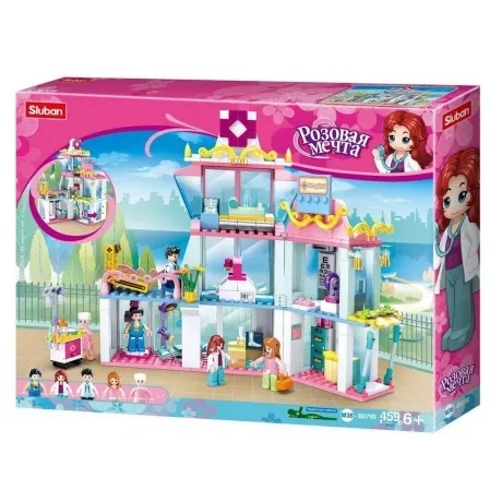 Конструктор "Розовая мечта.Поликлиника" 459 деталей в коробке
