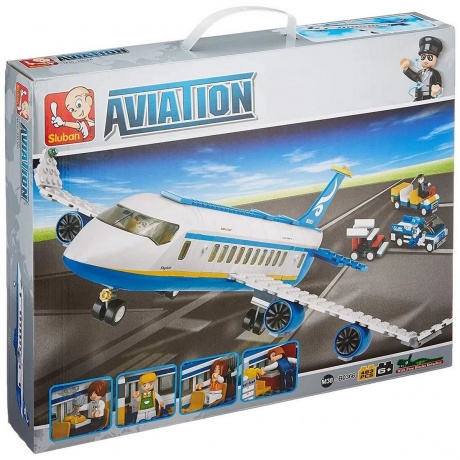 Конструктор "Авиация.Аэробус" 493 детали в коробке - фото 9