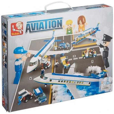 Конструктор "Авиация.Аэробус" 493 детали в коробке - фото 10