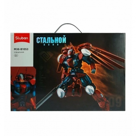 Конструктор "Робот 09" 538 деталей с мечом в коробке