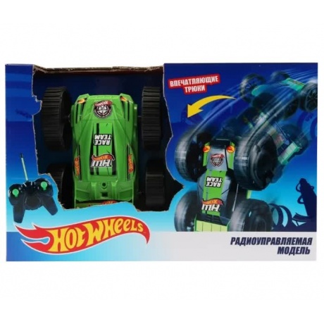 Радиоуправляемая игрушка 1Toy Машина-перевёртыш Hot Wheels Т10978 Black-Green - фото 2