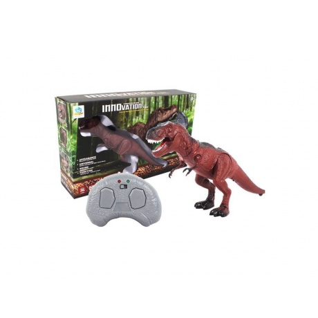 Динозавр T-Rex на РУ (свет,звук) в коробке светятся глаза;подвижные конечности;рычит 9989 - фото 9