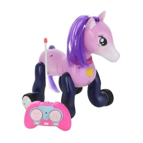 Лошадка на РУ (свет,звук) с миской и расческой в коробке с проек...