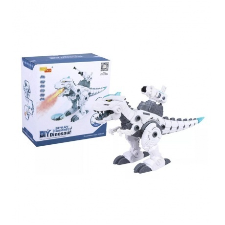 Динозавр на РУ (свет,звук,пар) с проектором в коробке сборный,ст...
