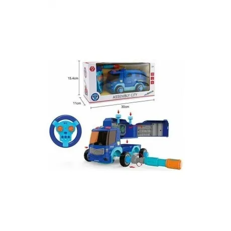 Грузовая машина POLICE на РУ (свет,звук) сборная в коробке отвер...