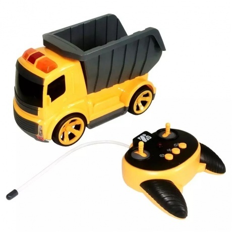 

Грузовой автомобиль "Самосвал" на РУ (свет,звук) в коробке движение в 6 направлениях