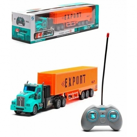 Грузовой автомобиль EXPORT 1:46 на РУ (свет) в коробке аккумулят...