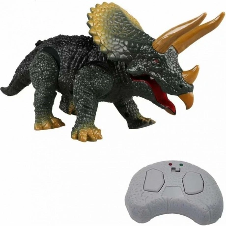 Динозавр TRICERATOPS на РУ (свет,звук) в коробке светятся глаза,...