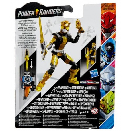 Игрушка HASBRO POWER RANGERS Золотой Рейнджер с боевым ключом E6030 - фото 3