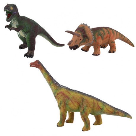 Фигурка мягконабивная &quot;Динозавры&quot; со звуком, 3 вида в ассортименте - фото 1