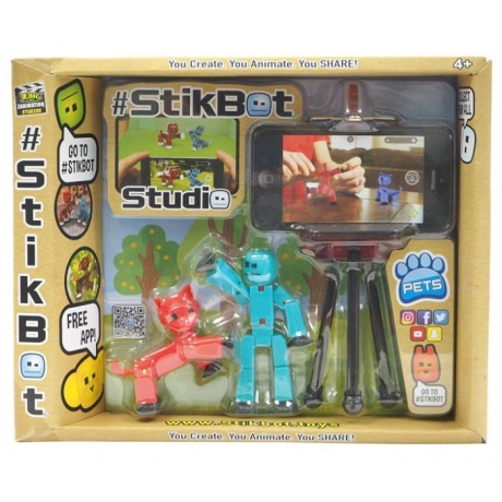 Игрушка Stikbot студия с питомцем - фото 8