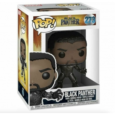 Фигурка Funko POP! Marvel &quot;Черная пантера&quot; Черная пантера (Black Panther) 23129 - фото 5