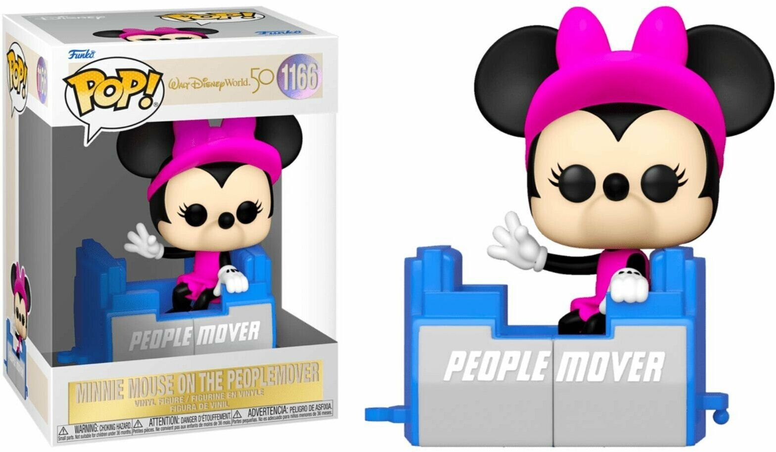 Фигурка Funko POP! Walt Disney World 50th Anniversary: People Mover Minnie фигурка funko pop walt disney world 50th anniversary aloha mickey