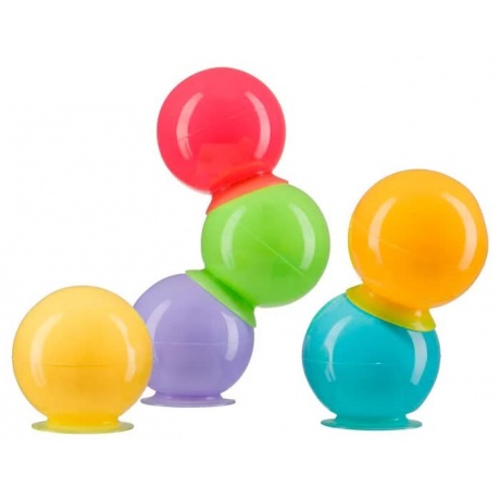 Набор ПВХ-игрушек для ванной Happy Baby IQ-BUBBLES - фото 1