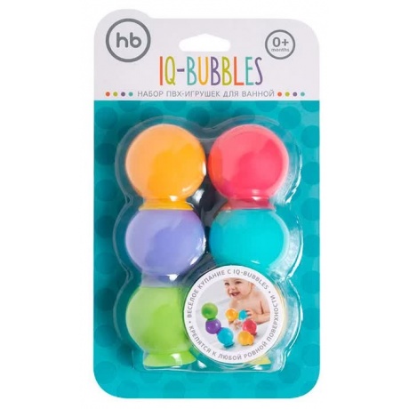 Набор ПВХ-игрушек для ванной Happy Baby IQ-BUBBLES - фото 3